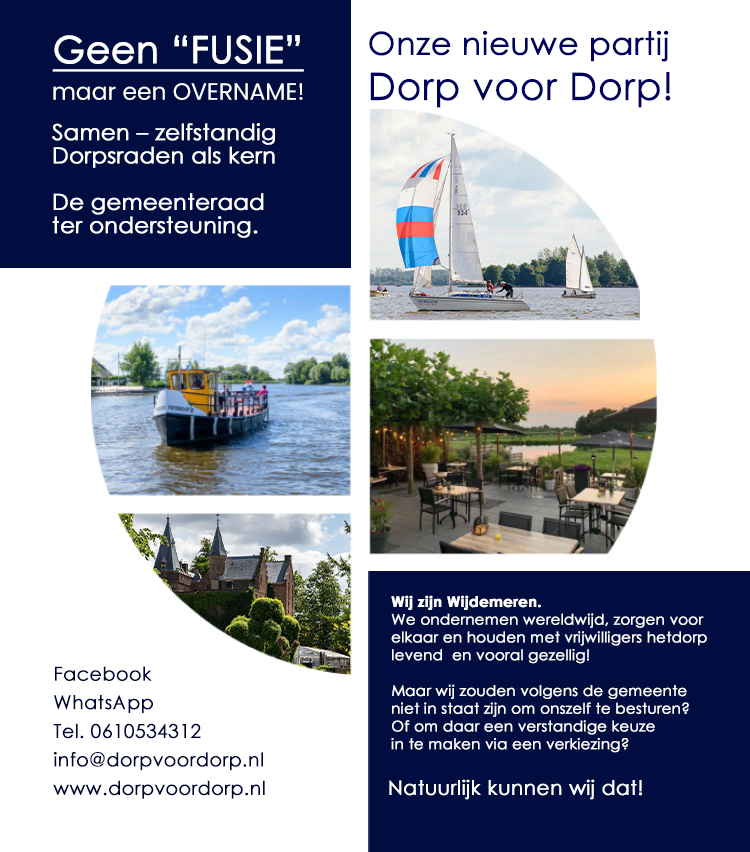 Village scene with table and flowers